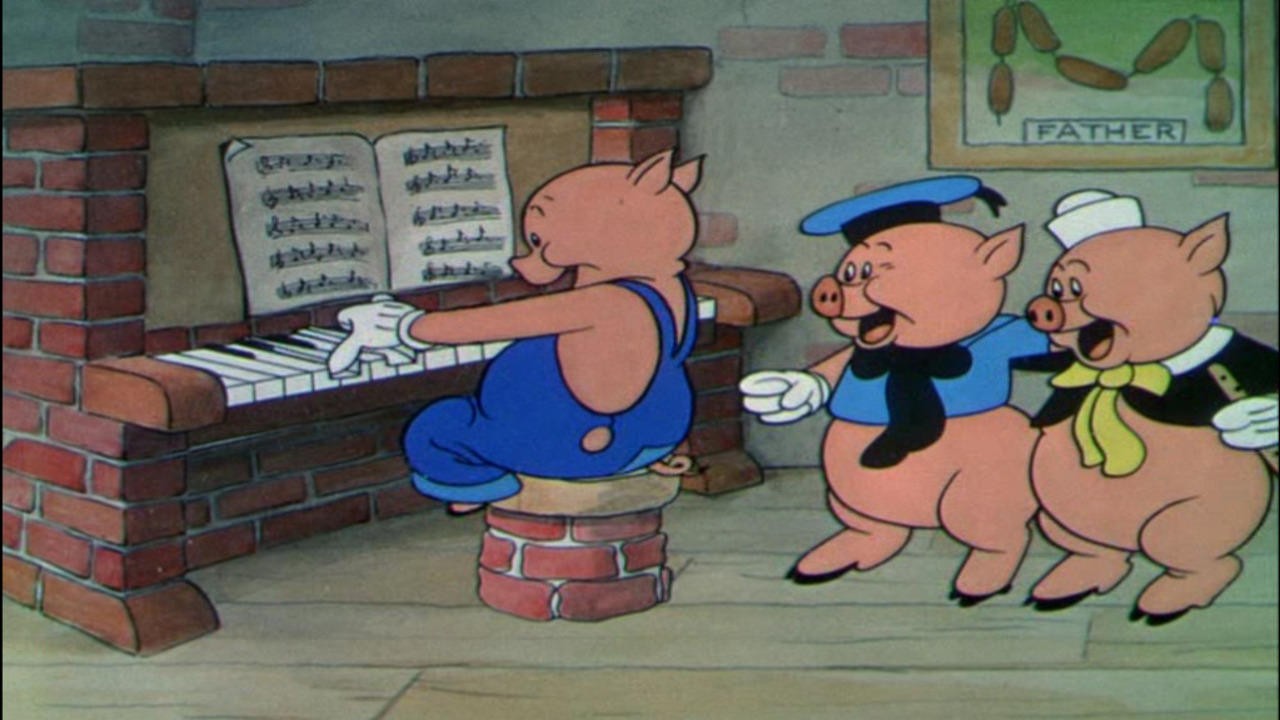 Filme: "Three Little Pigs" (1933), Burt Gillett