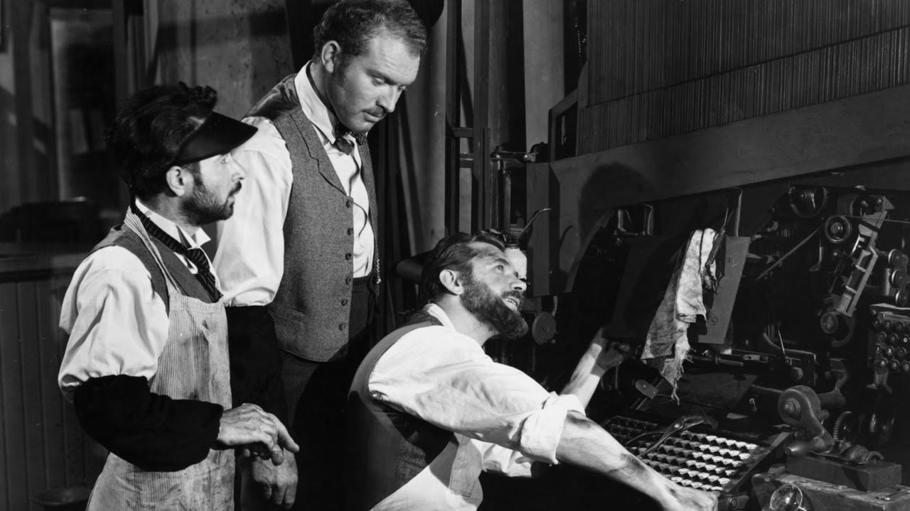 Filme: "Park Row" (1952), Samuel Fuller