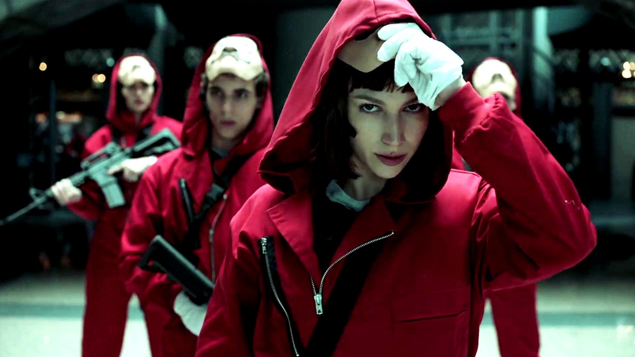 Filme: "La Casa de Papel" (2017), Jesús Colmenar, Miguel Ángel Vivas, Koldo Serra, Alex Rodrigo, Alejandro Bazzano, Javier Quintas
